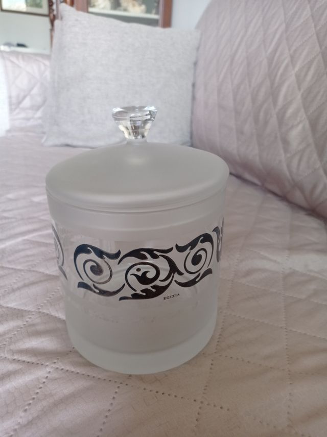 Contenitore bon bon Egizia vetro satinato