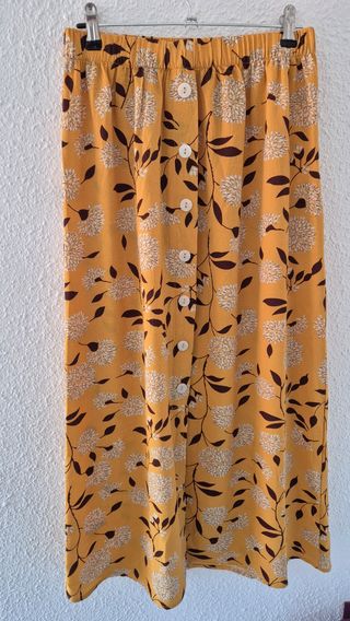 Falda larga amarilla - verano