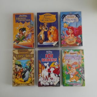 VHS Disney: 6 Películas Clásicas