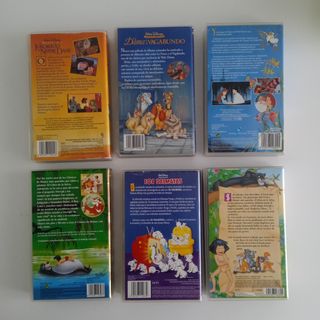 VHS Disney: 6 Películas Clásicas