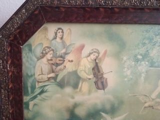 Cuadro antiguo Virgen María Niño Jesús