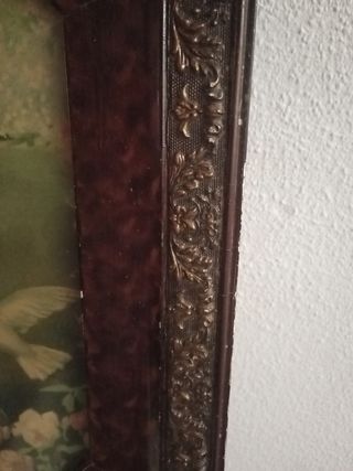 Cuadro antiguo Virgen María Niño Jesús