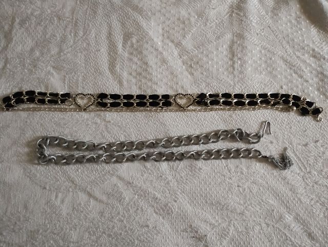 Collane cinture nere e oro