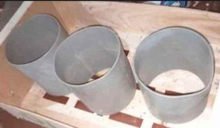 3 Empalmes PVC 110mm - Nuevos