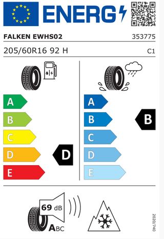 Neumáticos Falken EUROWINTER HS02 205/60R16
