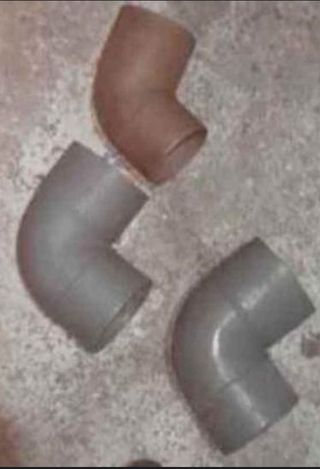 Codos PVC 90º y 110º - 3uds nuevos a estrenar