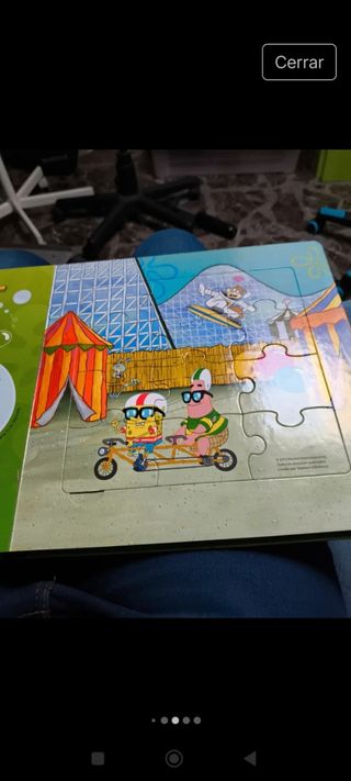 Libro Puzzles Bob Esponja