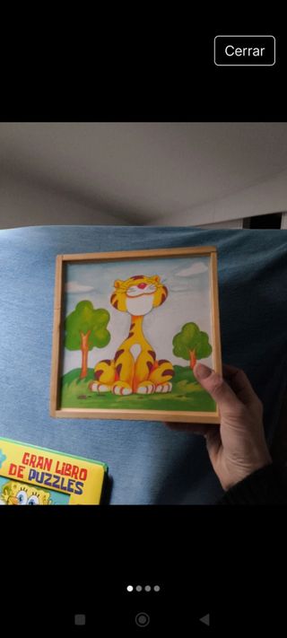 Puzzle infantil de madera: Tigre & Mono