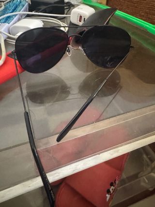 Gafas sol aviator negras