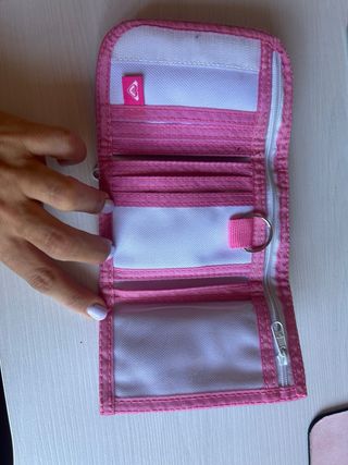 Cartera Roxy - Rosa y Blanca