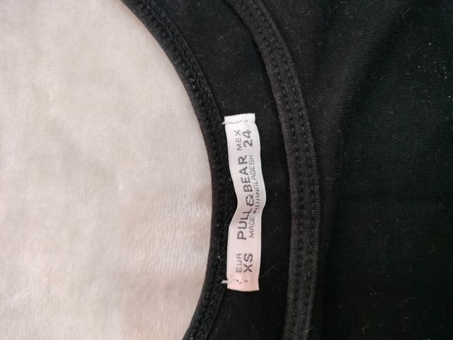 Top deportivo negro talla XS