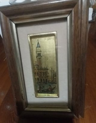 Quadretto in oro zecchino