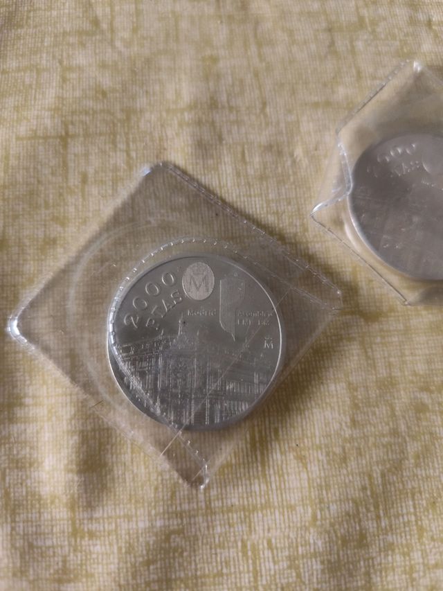 Moneda plata España: 2000 pesetas 1994