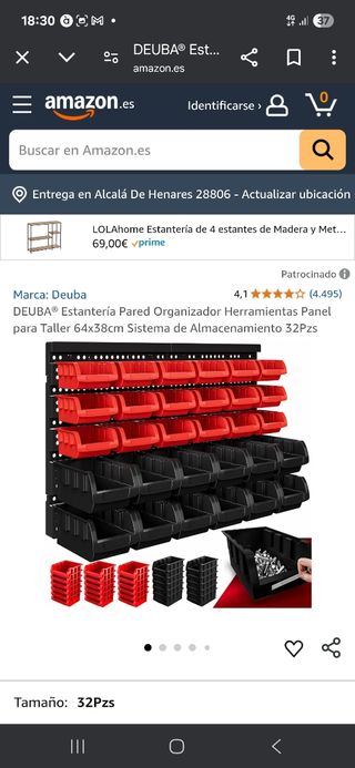 Estanteria DEUBA 32 cestas
Nuevo