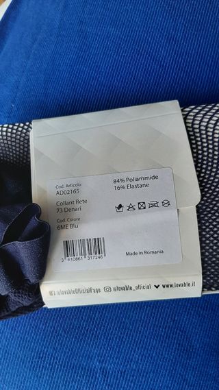 Collant Lovable blu rete tg. 1 / 2