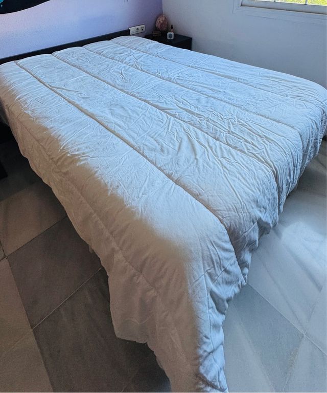 Nórdico blanco 220x220 cm - Algodón