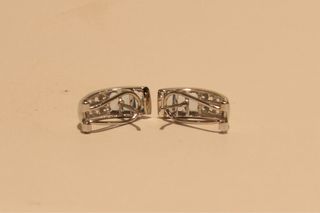 PENDIENTES DE ORO BLANCO 18k/4.3Gr