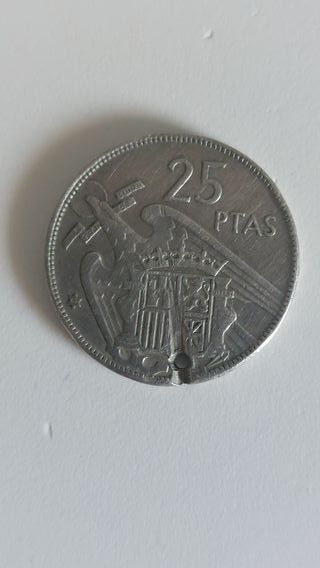 Moneda 25 Ptas Franco (España)