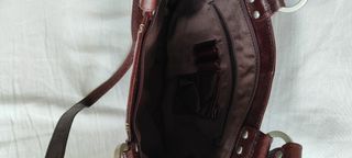 Bolso marrón piel