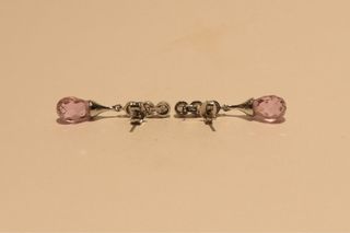 PENDIENTES DE ORO BLANCO 18K/5.0Gr