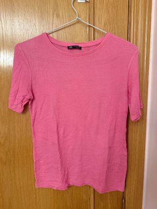 Camiseta Zara rosa - Talla M
