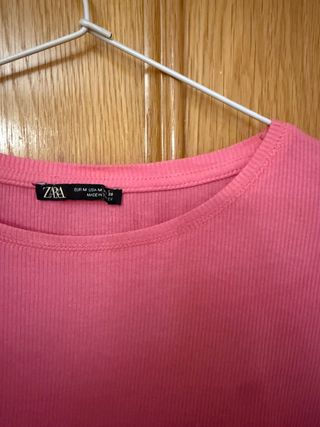 Camiseta Zara rosa - Talla M