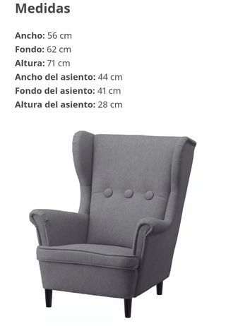 Sillón infantil Ikea gris