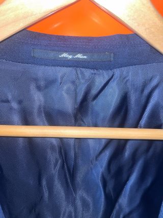 Traje chaqueta azul marino, usado una sola vez
