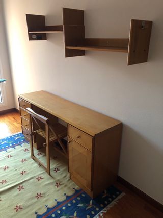 Dormitorio juvenil color madera
