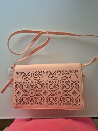 Bolso bandolera rosa