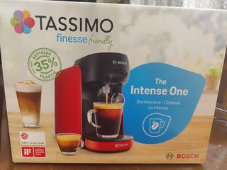 Cafetera Tassimo finesse friendly, de color roja