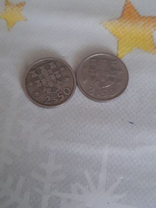 2 Monedas 2,5 Escudos Portugal