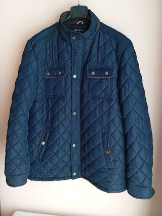 Chaqueta acolchada azul hombre