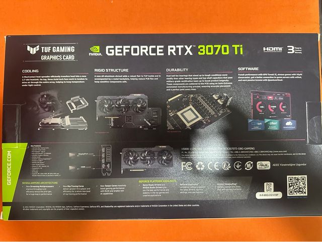 Gráfica ASUS TUF RTX 3070 Ti 8GB