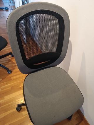 Silla oficina ergonómica gris