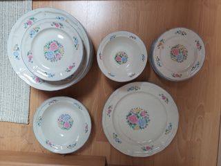 Vajilla porcelana - 15 piezas