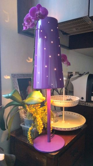 Lampada Ikea viola - metallo