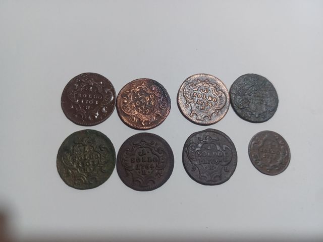 8 Monete antiche - Soldi