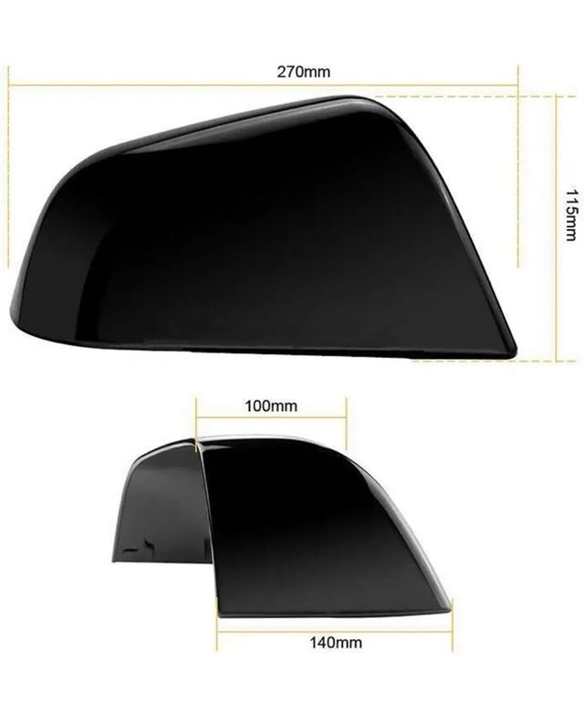 Cubiertas Retrovisor TESLA MODEL 3 Negro Brillante