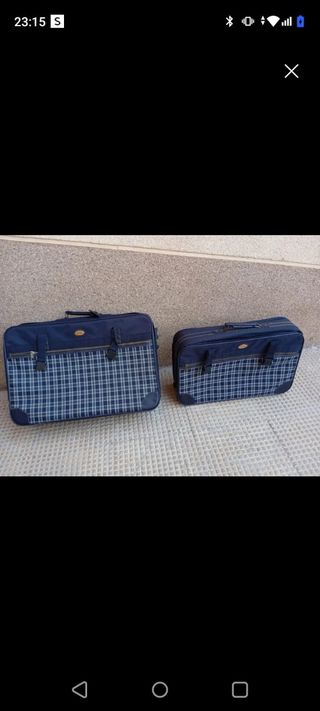 Maletas de viaje - Azul y blanco