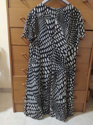 Vestito pois bianco e nero