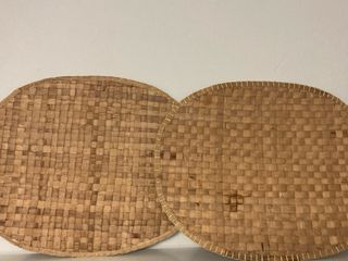 2 Manteles de mimbre - Beige