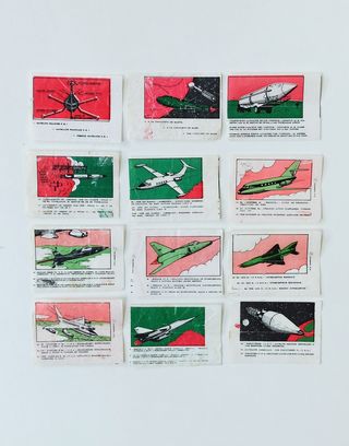 CROMOS CHICLE COSMOS AVIONES
AÑOS 70