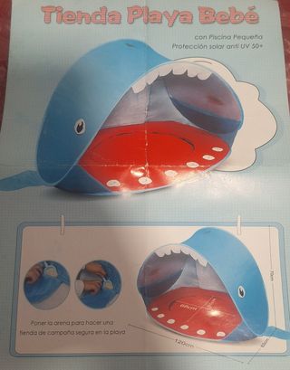 Tienda playa bebé - protección UV50+