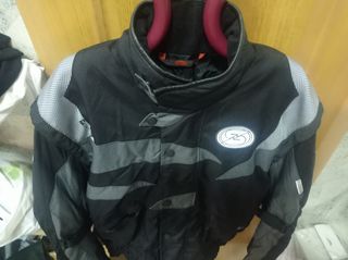 Chaqueta moto ZZR negra gris