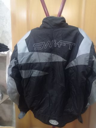 Chaqueta moto ZZR negra gris