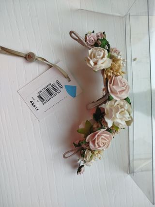 Tocado flores niña comunión.