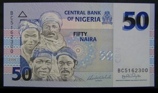 Billete 50 Naira Nigeria 2006