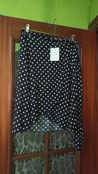 Pareo Tezenis - lunares blanco y negro