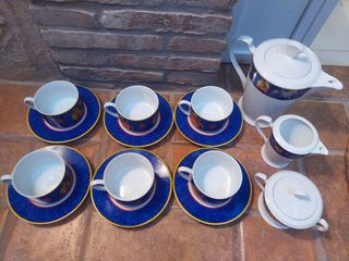 Juego de café completo de 6 servicios
